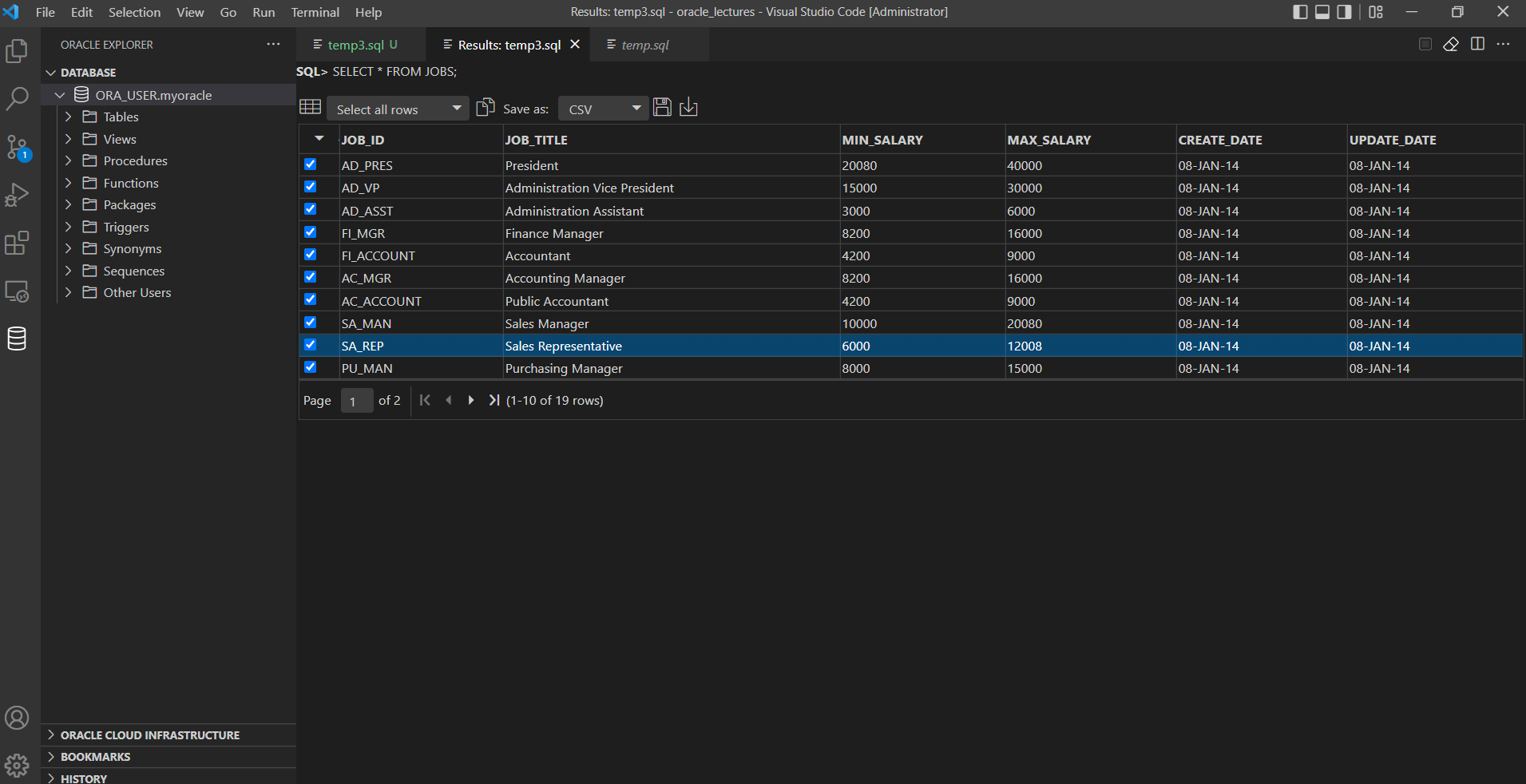 visual-studio-code-oracle-data-science-dschloe